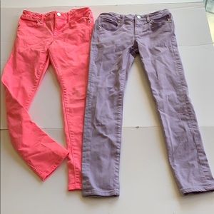 🔥 2 pack of girls colorful GAP  jeans 👖